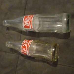 2x foreign coke bottles